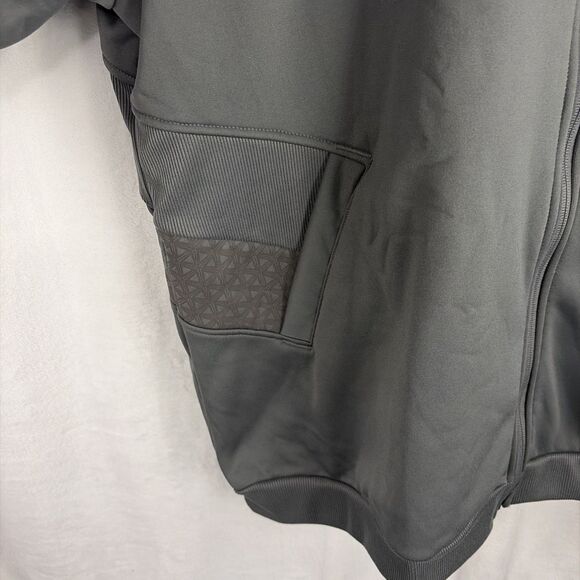adidas Training Full Zip Hoodie Grey Casual Athletic Outerwear Sz 2XL HR5162 NWT - Picture 4 of 7